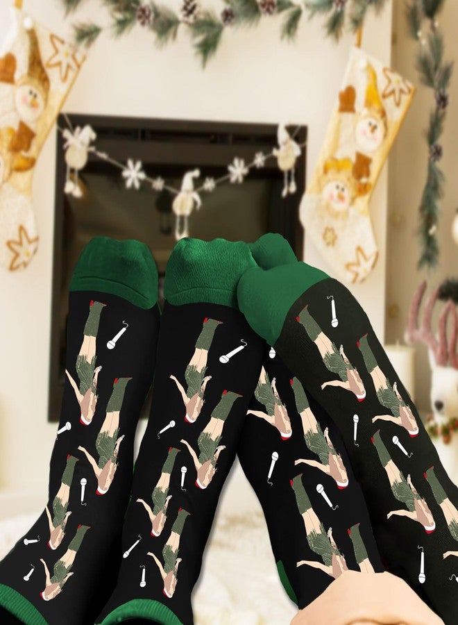 Arsemica Funny Christmas Socks for Women, Music Lover Gifts for Girls, Singer Merchandise Winter Warm Knitted Socks Costume Accessories, White Elephant Gifts for Friends Sister Girlfriend Wife Daughter - Image 5